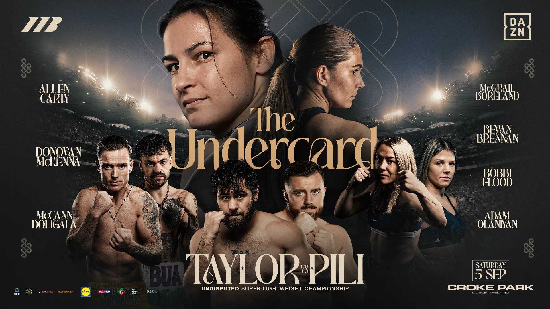 Matchroom Announce Dave Allen, Molly McCann and Paddy Donovan for Katie Taylor’s Historic Croke Park Farewell Card