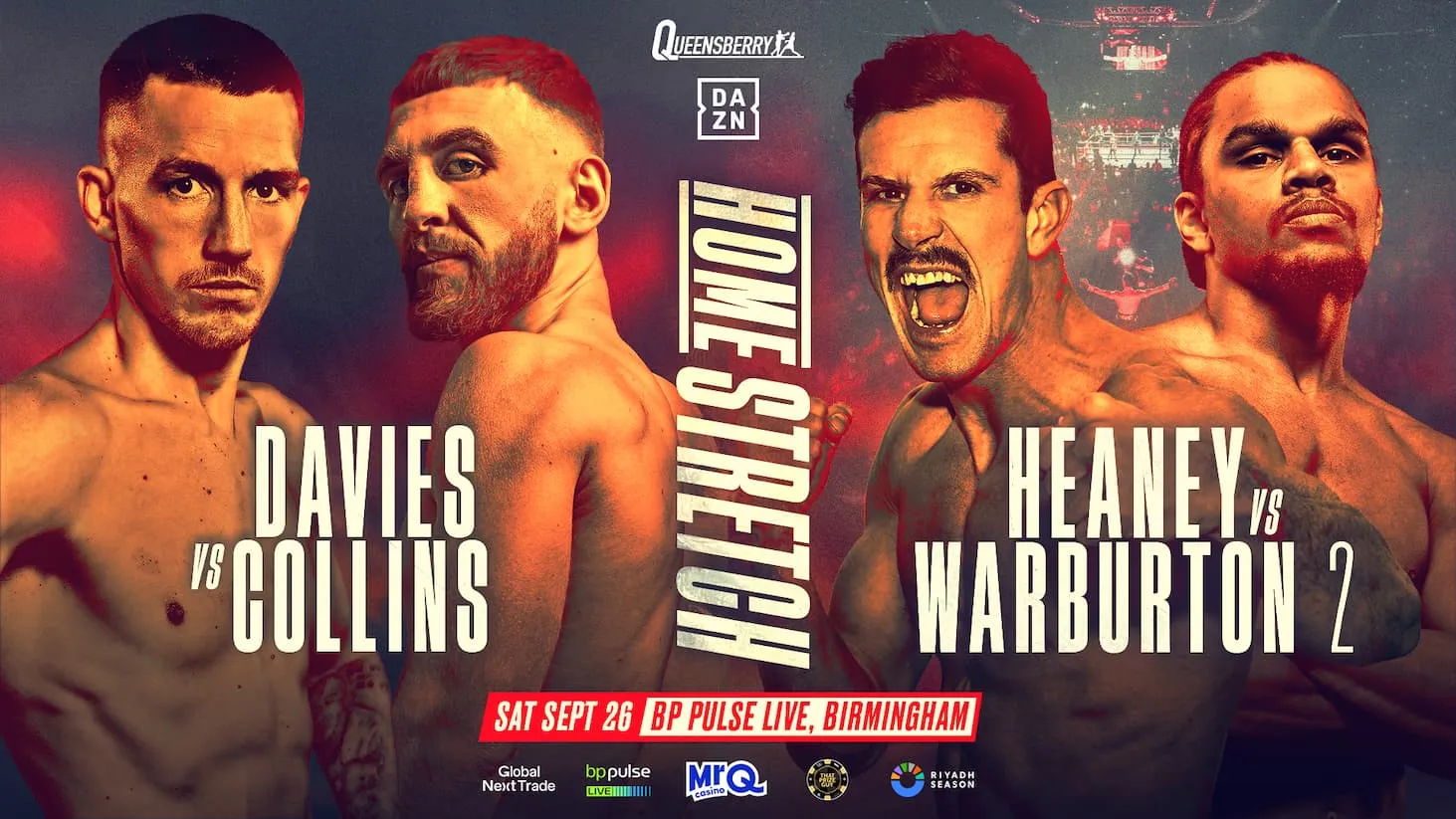 Liam Davies vs Nathaniel Collins Set for Blockbuster British Showdown in Birmingham