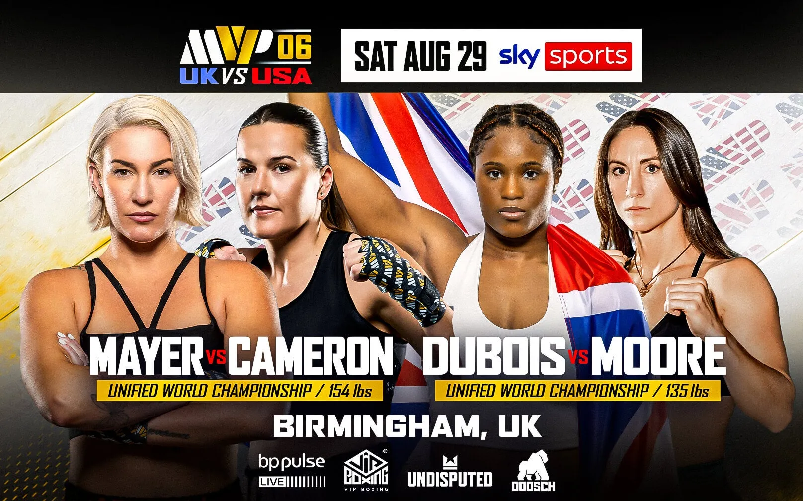 Mayer vs Cameron: Three world titles on the line as MVPW-06 heads to Birmingham